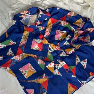 Lisa Says Gah Multicolor Geometric Shirt